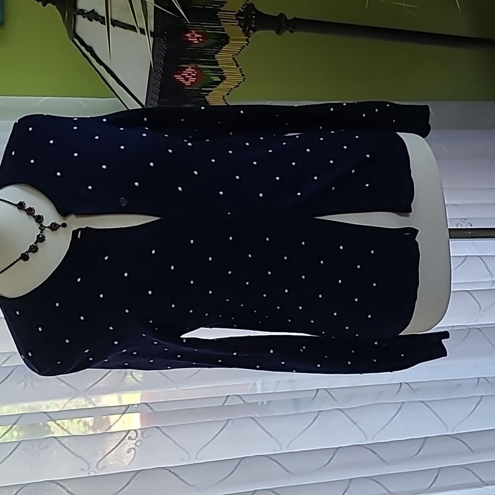 August Silk button down sweater